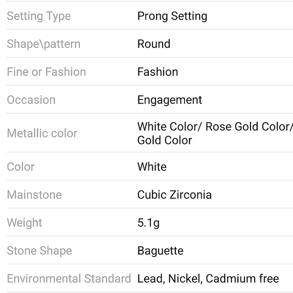 Fashion sapphire blue baguette CZ band ring size 7. - Picture 7 of 7